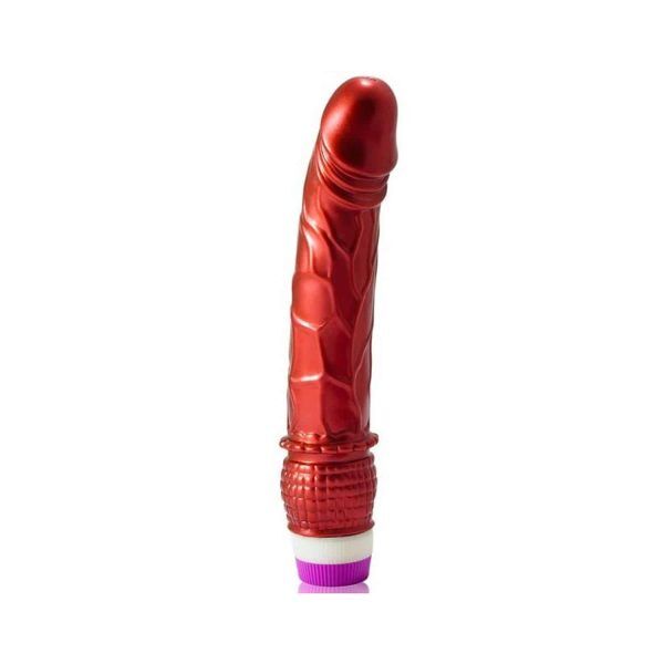 Baile Basic Line - Realistisk Dildovibrator 23 cm - Röd