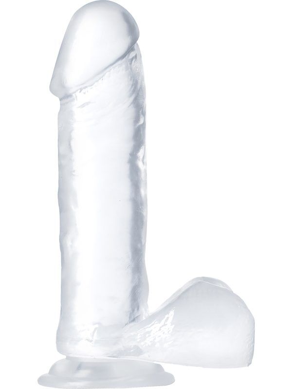 B Yours: Diamond Glimmer Dildo, 20 cm, transparent