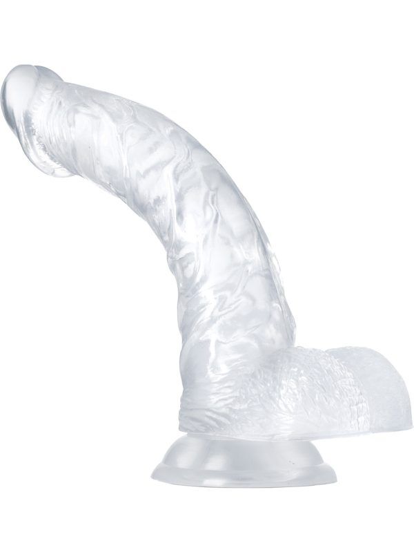 B Yours: Diamond Luster Dildo, 21.5 cm, transparent