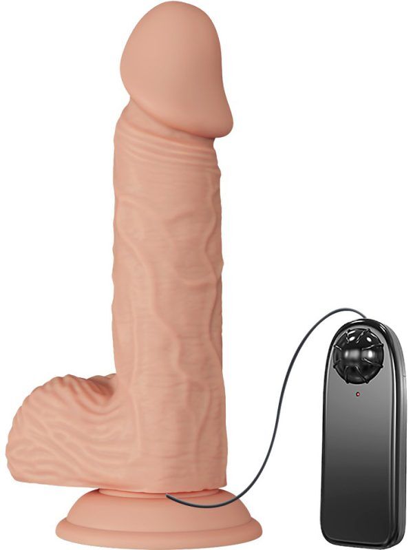 Beautiful Catoblepas: Glide & Slide-Skin Vibrating Dildo, 21 cm