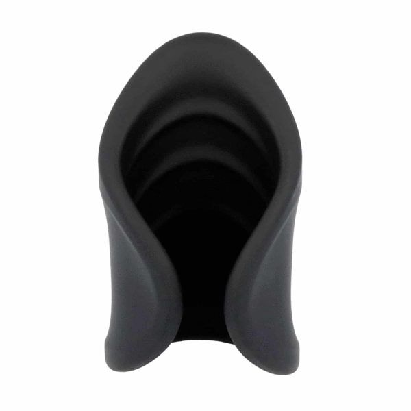 Black&Silver - Masturbator Winki Sleeve Penisring Vibrator i Silikon - Svart