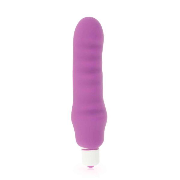 Genius - 2i1 Vibrator i Silikon - Lila