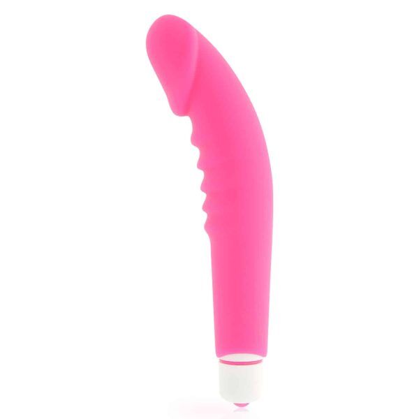 Dolce Vita - Realistisk Pleasure G-punktsvibrator i Silikon 15,8 cm - Rosa