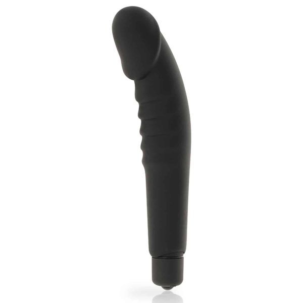 Dolce Vita - Realistisk Pleasure G-punktsvibrator i Silikon 15,8 cm - Svart