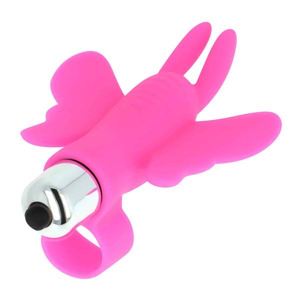 Öhmama! Fjärilsstimulerande Fingervibrator & Rabbitvibrator - Rosa