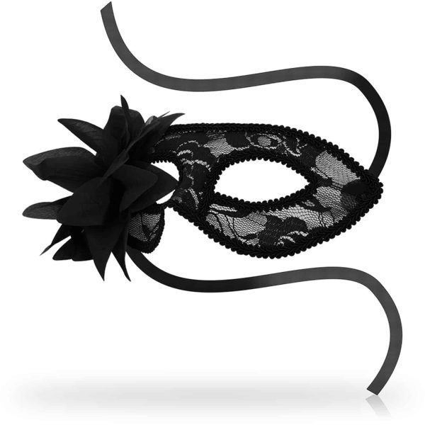 Lace & Flower Mask - Ögonmask - Svart