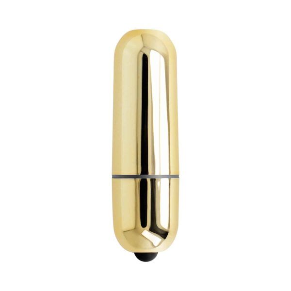 Online Mini Bullet Vibe - Minivibrator med 10 vibrationslägen - Guld