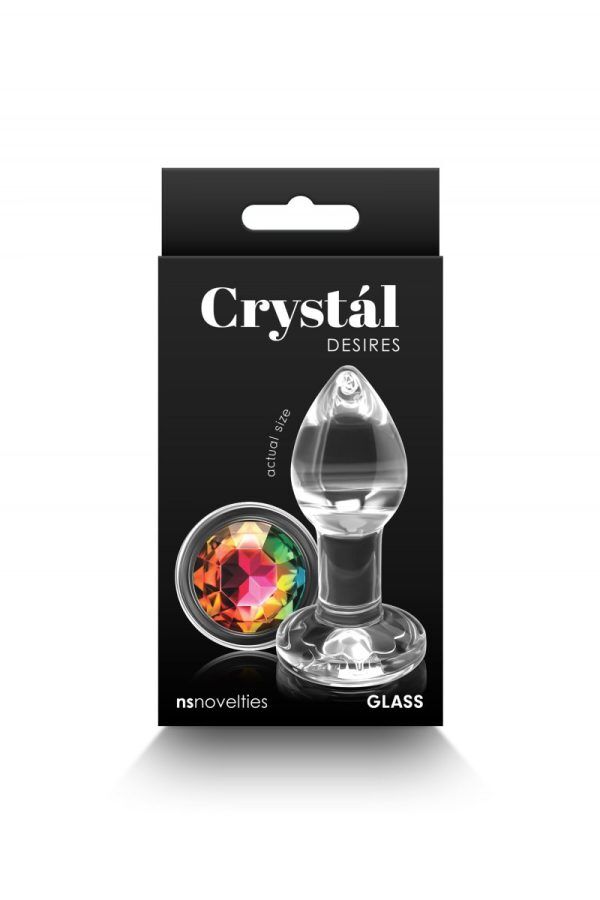 Glas Rainbow Buttplug Small