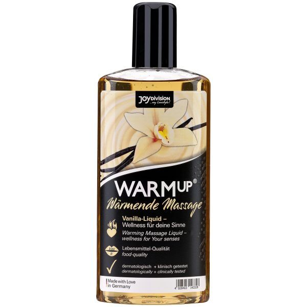 Joydivision WARMup Värmande Massageolja med Smak 150 ml - Gul