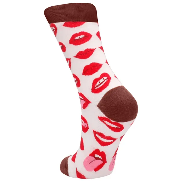 Sexy Socks Lip Love Strumpor Storlek 42-46