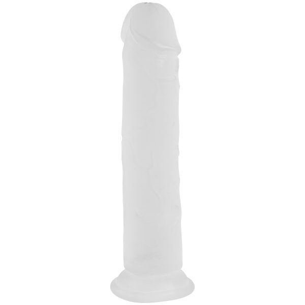 Willie City Realistisk Frostad Klar Dildo med Sugkopp 22 cm - Klar