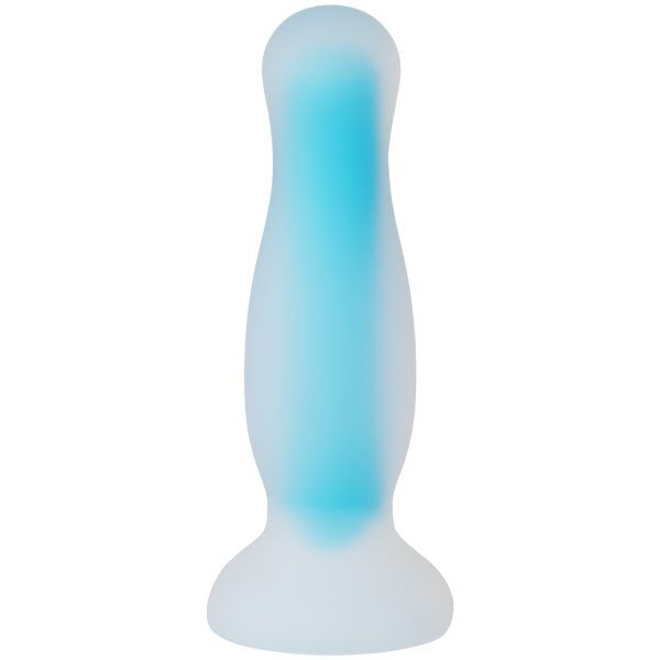 baseks Glow In The Dark Stor Analdildo - Blå