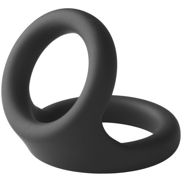 Sinful Double Silicone Penisring - Svart