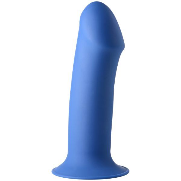 Squeeze-It Squeezable Blue Dildo 18,5 cm - Mörkblå