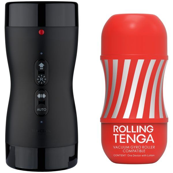 TENGA Vacuum Gyro Roller Machine + TENGA Rolling  Cup - Svart