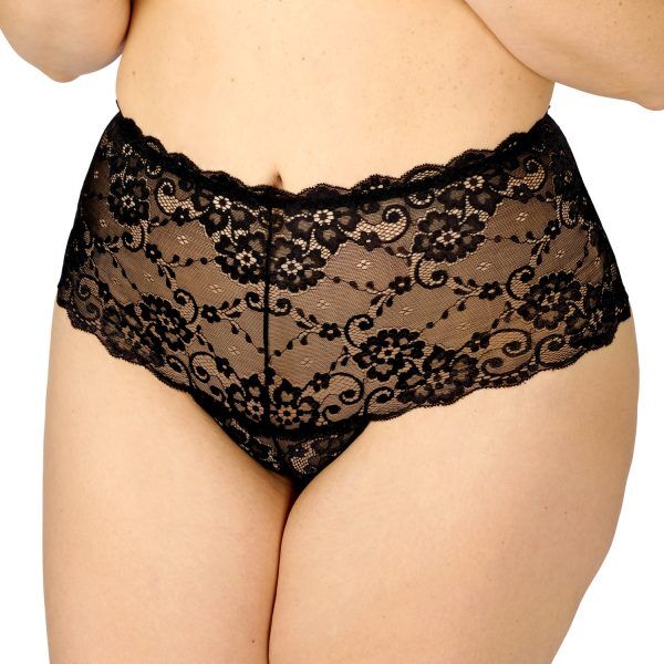 NORTIE Evening-Promise Högmidjade Hipstertrosor Plus-Size - Svart - Plus size