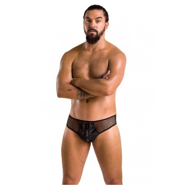 Passion Richard Laced Briefs - Svart - 2XL/3XL