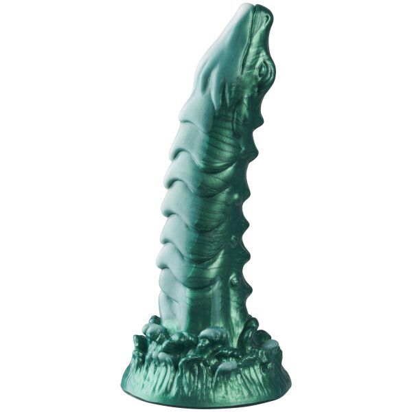 Creature Cocks Cockness Monster Lake Creature Silikondildo 20 cm - Grön