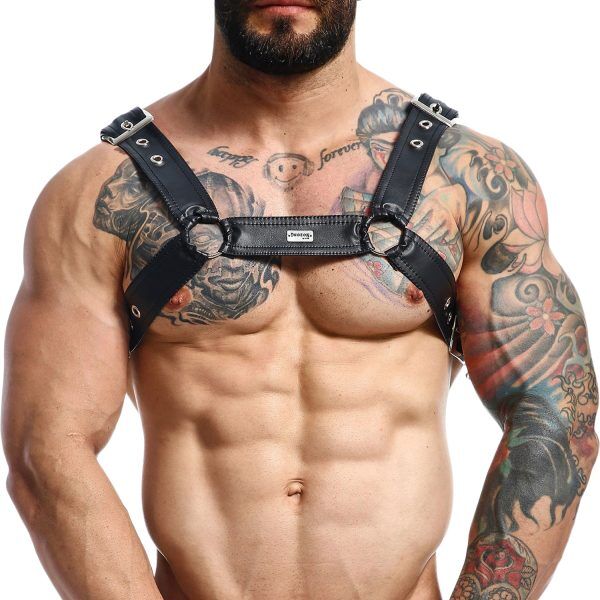 MaleBasics DNGEON Korsad Harness - Svart - One Size